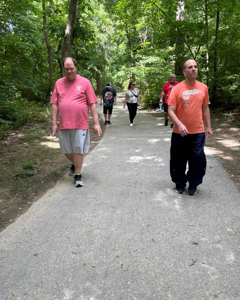 COI participants on a community walking trail